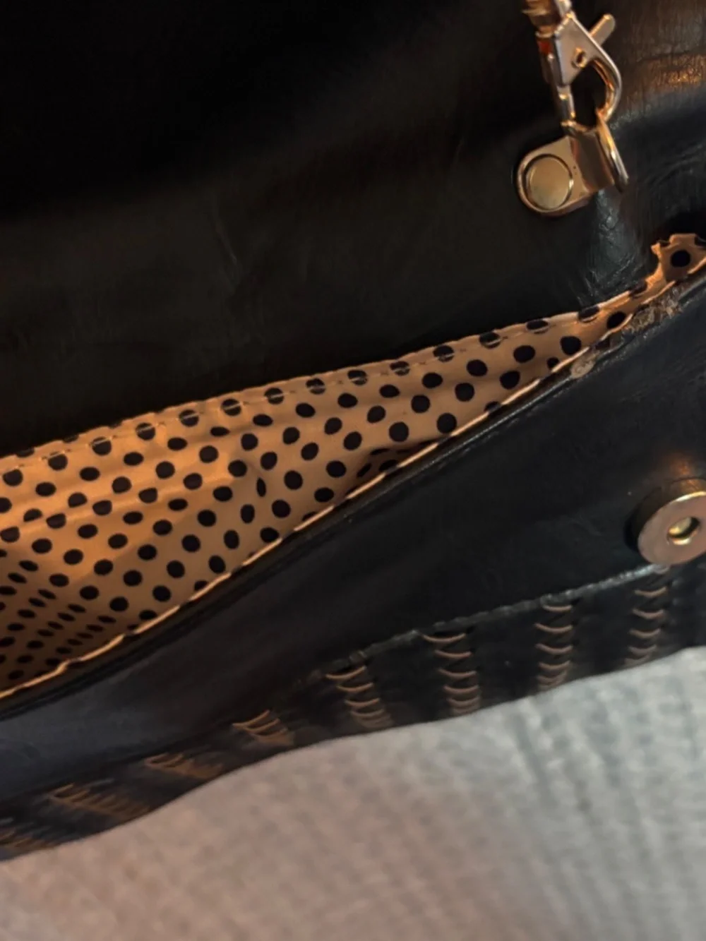 Urban Expressions Vegan Leather Woven Clutch